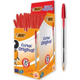 PENNA BIC CRISTAL ROSSA